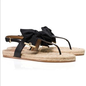 Tory Burch Penny Flat Thong Espadrilles